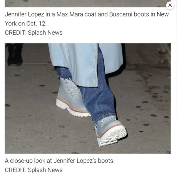 Women's Buscemi St Moritz Light Blue Nabuk Canvas Site Hiking Lace Up Boots - Picture 9 of 9